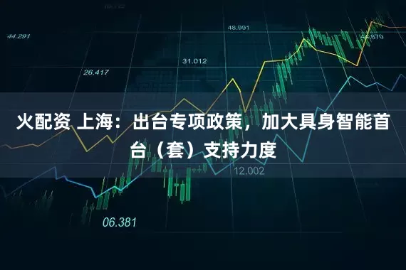 火配资 上海：出台专项政策，加大具身智能首台（套）支持力度