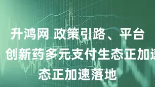 升鸿网 政策引路、平台整合：创新药多元支付生态正加速落地